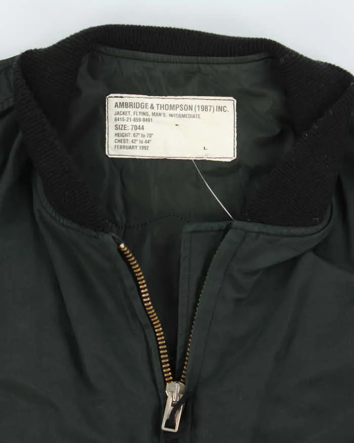 Vintage 90's Lightweight Military Style Bomber Jacket - L sold by Rokit product image thumbnail 5