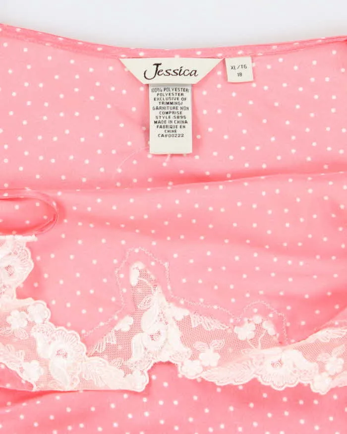 Vintage 90s Jessica Polka Dot Slip Dress - XL sold by Rokit product image thumbnail 5