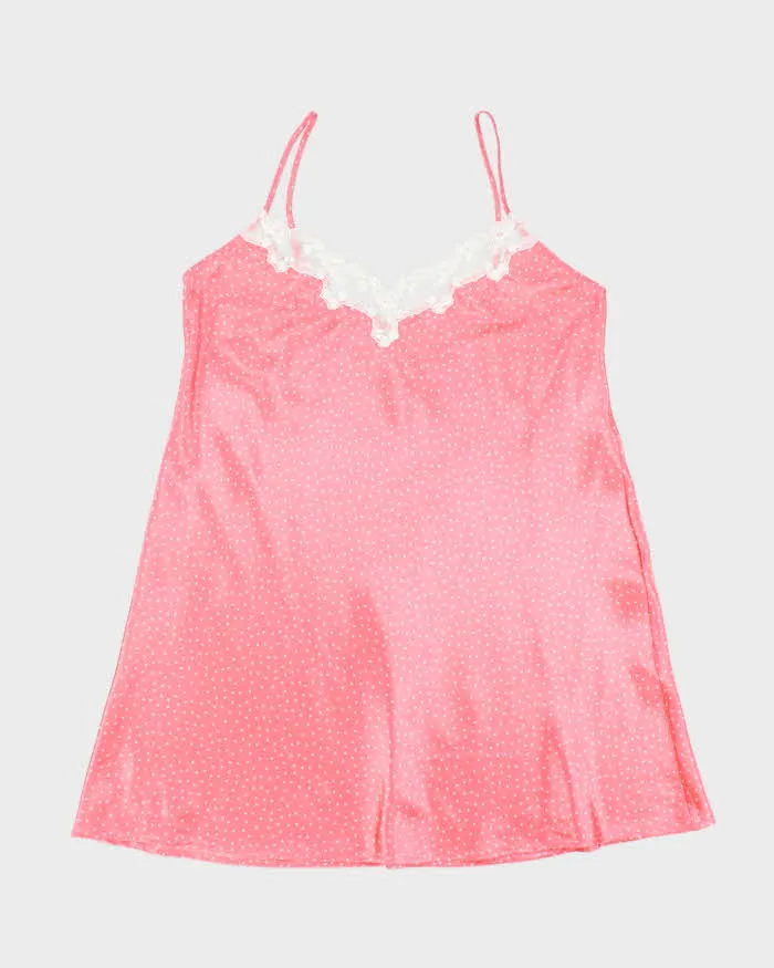 Vintage 90s Jessica Polka Dot Slip Dress - XL sold by Rokit