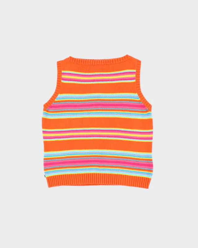 Vintage 90s Ralph Lauren Stripe Knit Tank - M sold by Rokit