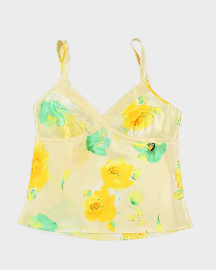 Vintage Y2k 00s Jones New York Floral Satin Cami - M sold by Rokit