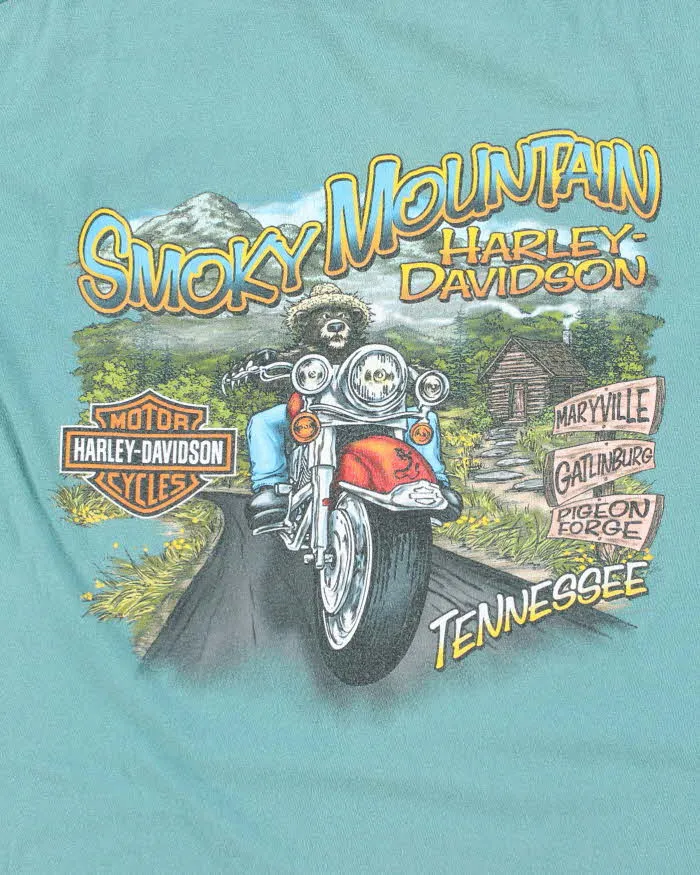 Vintage 2000's Harley Davidson Smokey Mountains Graphic T-Shirt - L sold by Rokit product image thumbnail 4