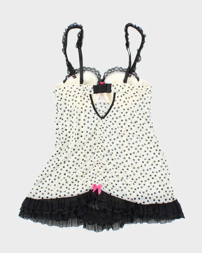 Vintage Y2k 00s La Senza Mesh Polka Dot Top - XS sold by Rokit product image thumbnail 2