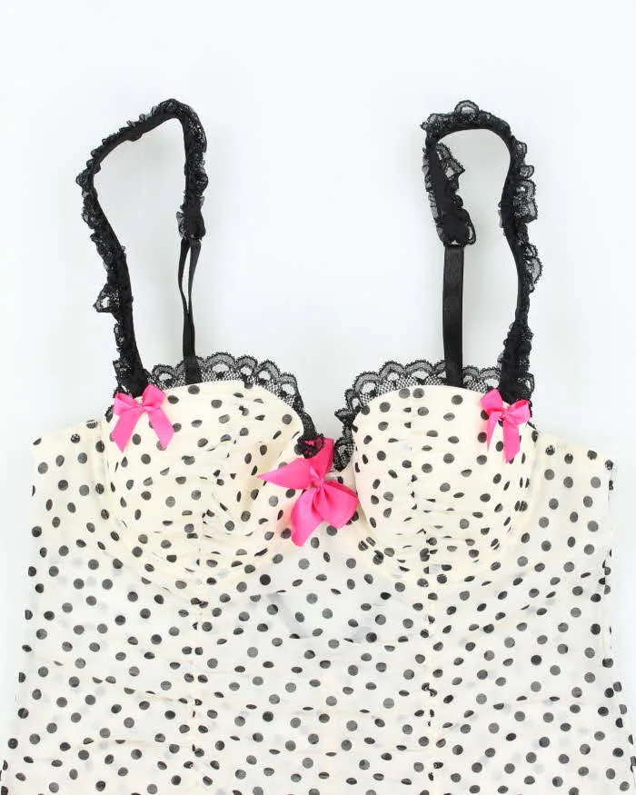 Vintage Y2k 00s La Senza Mesh Polka Dot Top - XS sold by Rokit product image thumbnail 3