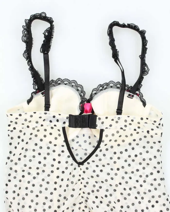 Vintage Y2k 00s La Senza Mesh Polka Dot Top - XS sold by Rokit product image thumbnail 4