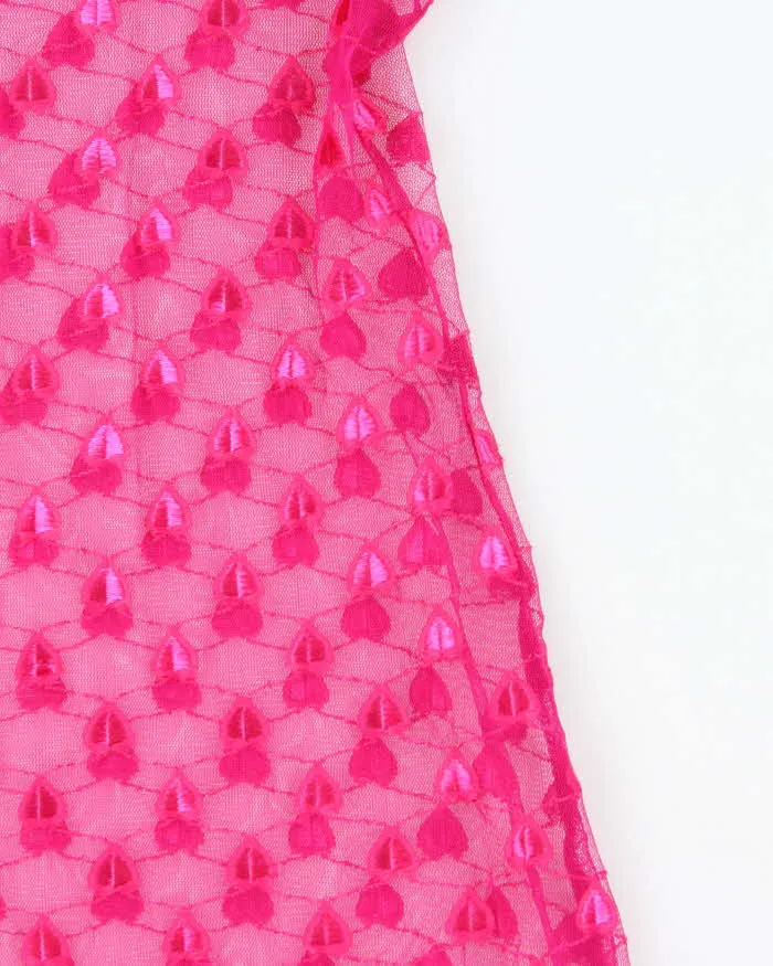 Vintage Y2k 00s La Vie En Rose Mesh Slip Dress - S sold by Rokit product image thumbnail 4