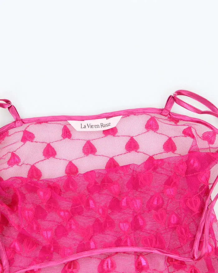 Vintage Y2k 00s La Vie En Rose Mesh Slip Dress - S sold by Rokit product image thumbnail 3
