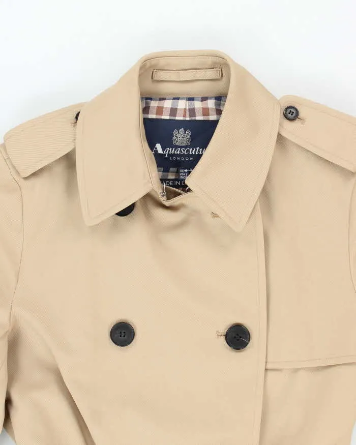 Vintage Aquascutum Short Trench Coat - XS sold by Rokit product image thumbnail 3