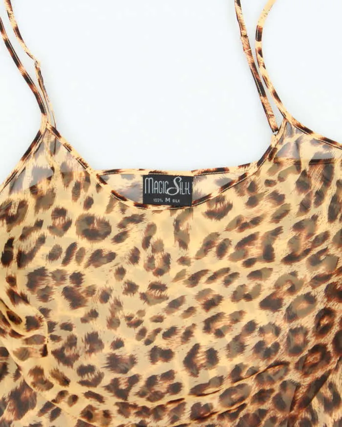 Vintage 90s Magic Silk Sheer Leopard Print Slip Dress - S sold by Rokit product image thumbnail 3