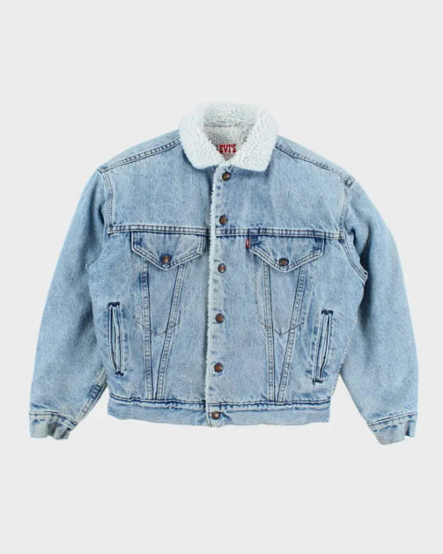 Vintage 80's Levi's Light Wash Insulated Denim Jacket - M sold by Rokit