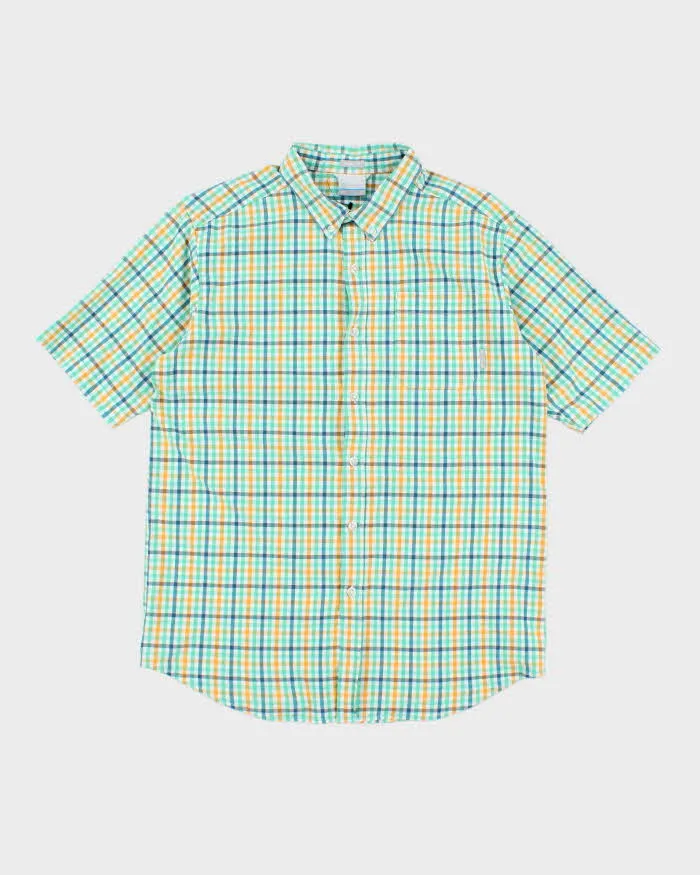 Vintage Columbia Striped Lightweight Short Sleeve Shirt - L sold by Rokit