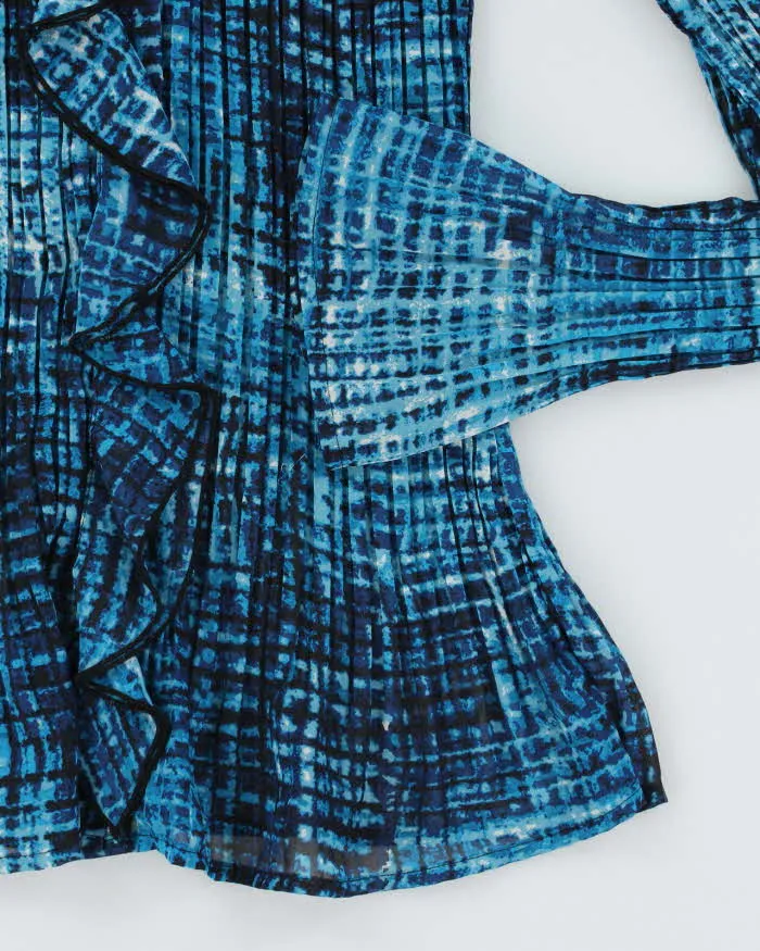 Vintage Y2k 00s Jessica Pleated Ruffle Blouse - M sold by Rokit product image thumbnail 4