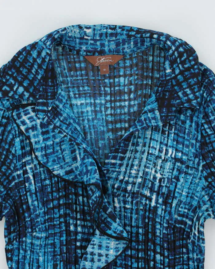 Vintage Y2k 00s Jessica Pleated Ruffle Blouse - M sold by Rokit product image thumbnail 3