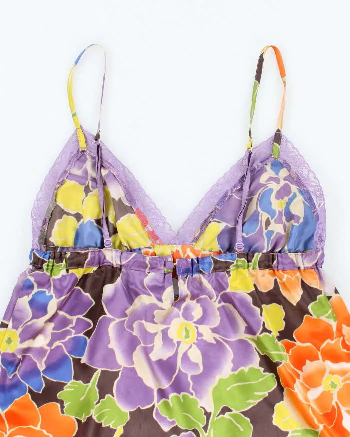 Vintage Y2k 00s La Senza Floral Satin Cami - S sold by Rokit product image thumbnail 4