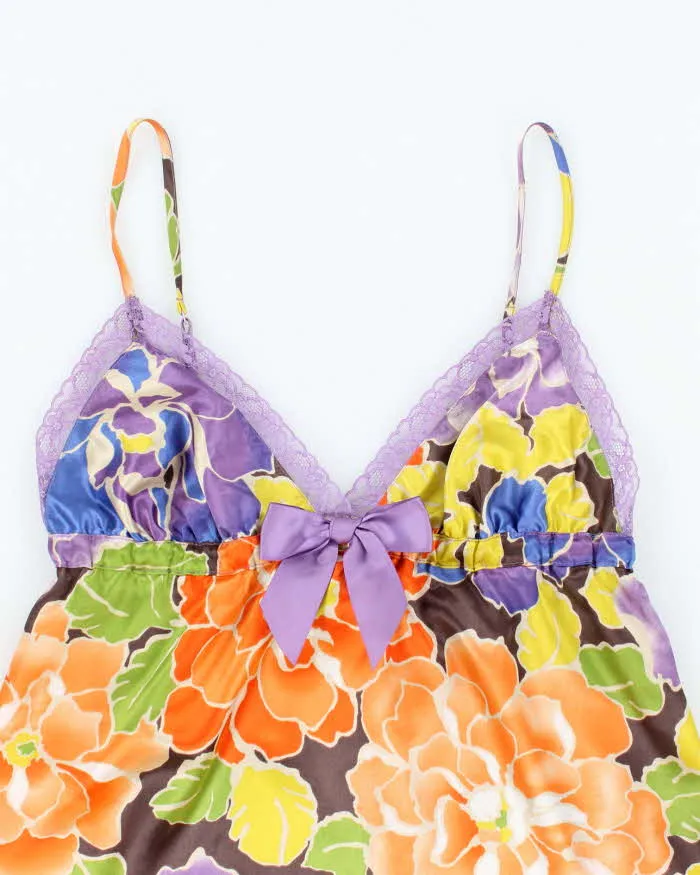 Vintage Y2k 00s La Senza Floral Satin Cami - S sold by Rokit product image thumbnail 3