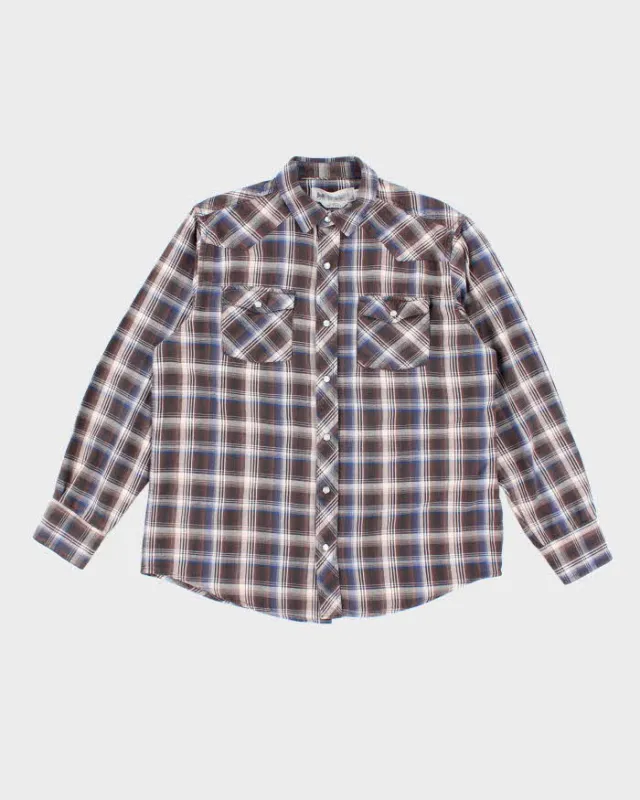 Vintage Wind River Heavyweight Western Snap Button Shirt - M sold by Rokit