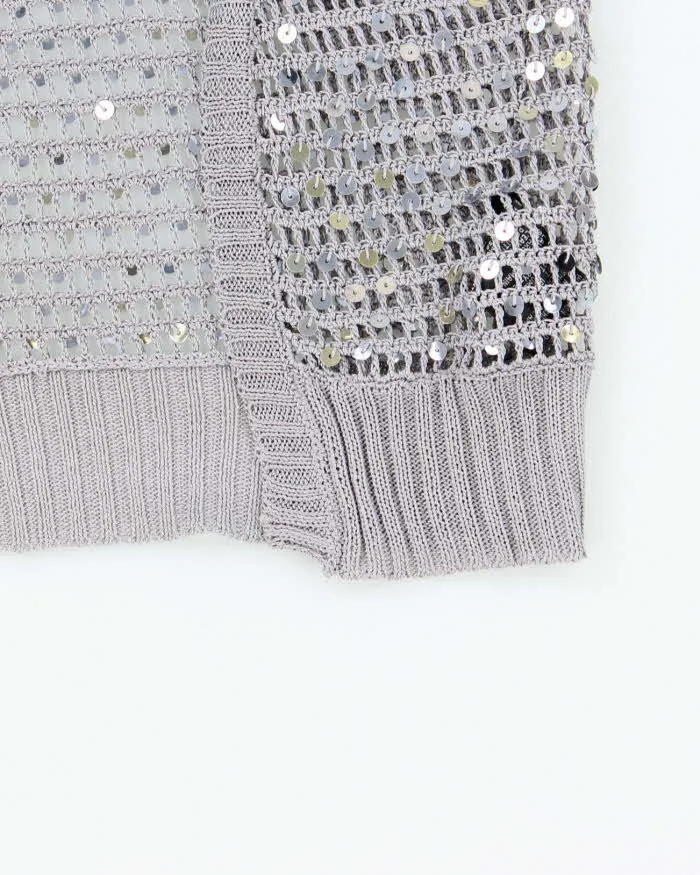 Vintage Y2k 00s Le Chateau Crochet Sequin Shrug - XS sold by Rokit product image thumbnail 5