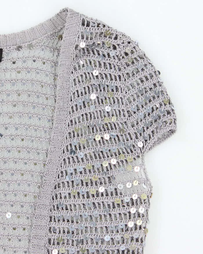 Vintage Y2k 00s Le Chateau Crochet Sequin Shrug - XS sold by Rokit product image thumbnail 4