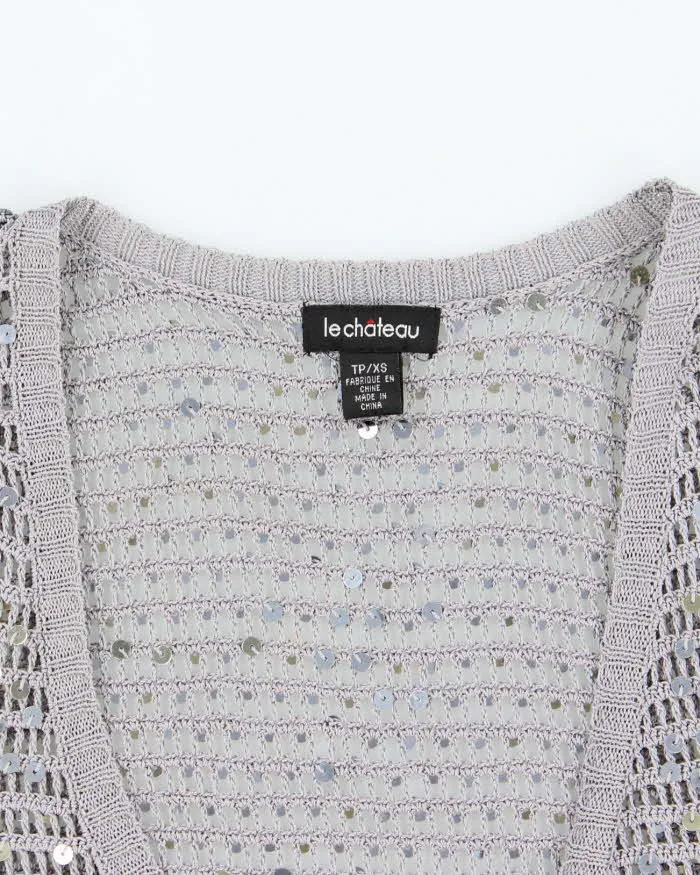 Vintage Y2k 00s Le Chateau Crochet Sequin Shrug - XS sold by Rokit product image thumbnail 3