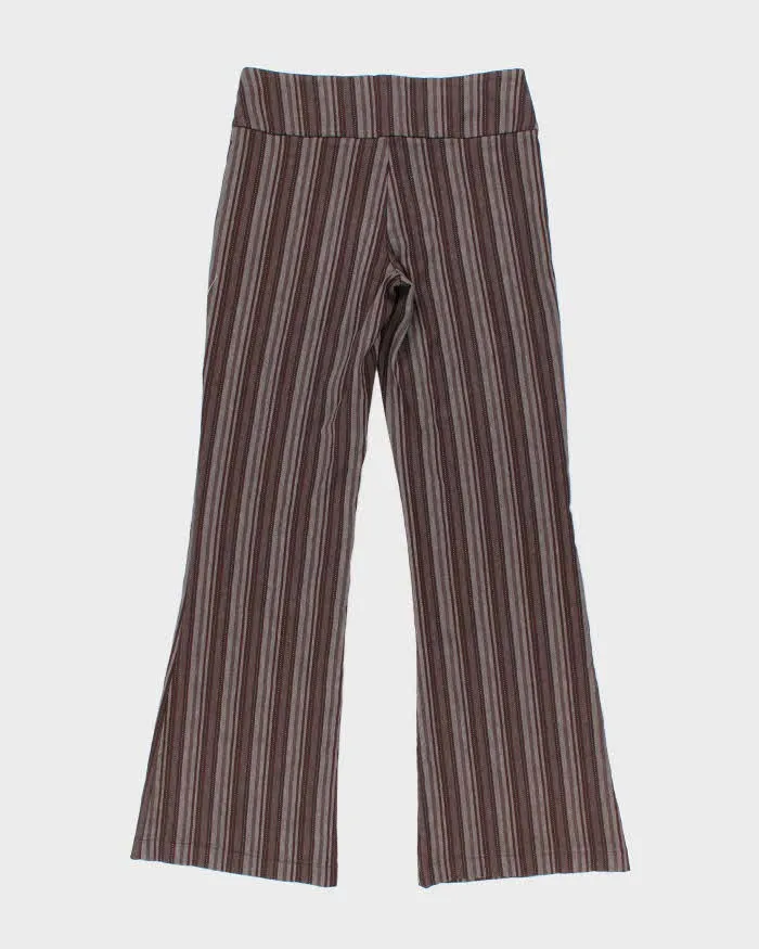 Vintage 90s Nathalie B Brown Stripe Trousers - W30 L31 sold by Rokit product image thumbnail 2