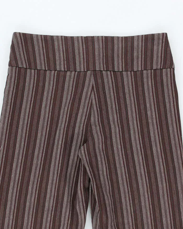 Vintage 90s Nathalie B Brown Stripe Trousers - W30 L31 sold by Rokit product image thumbnail 4