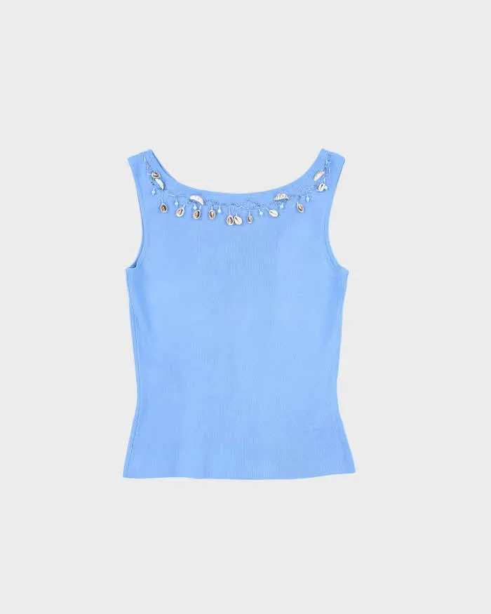 Vintage 90s Pierri New York Shell Knit Top - S sold by Rokit