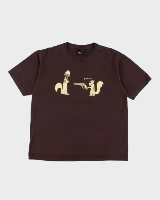 Vintage 2000's Comedy Squirrel Graphic T-Shirt - L sold by Rokit