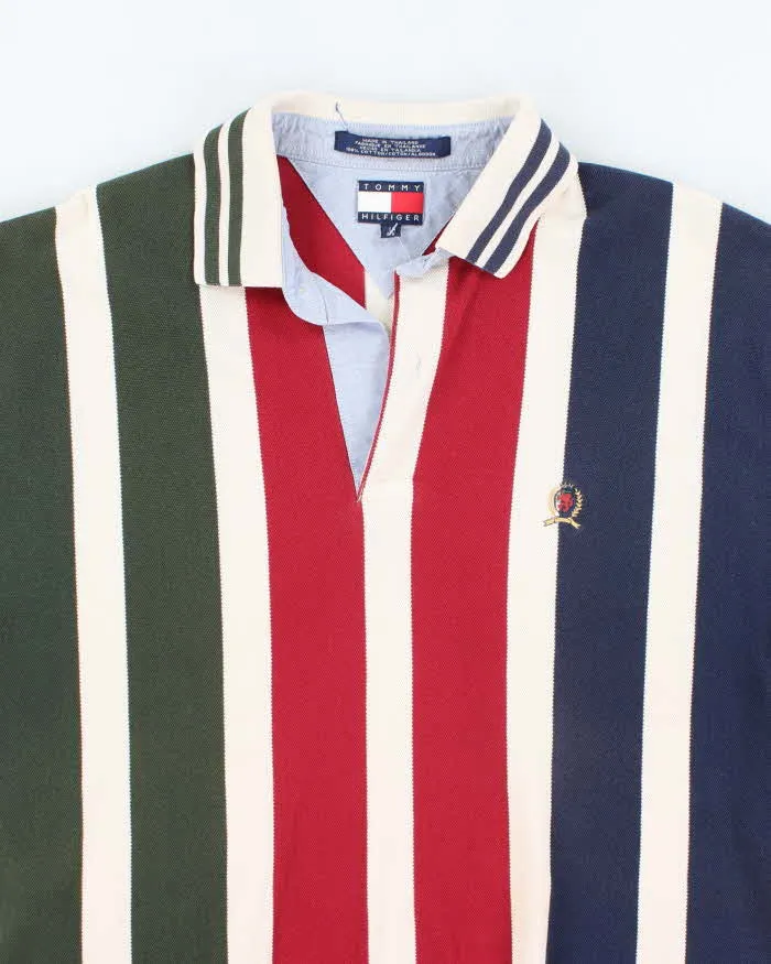 Vintage Tommy Hilfiger Striped Polo Shirt - L sold by Rokit product image thumbnail 3