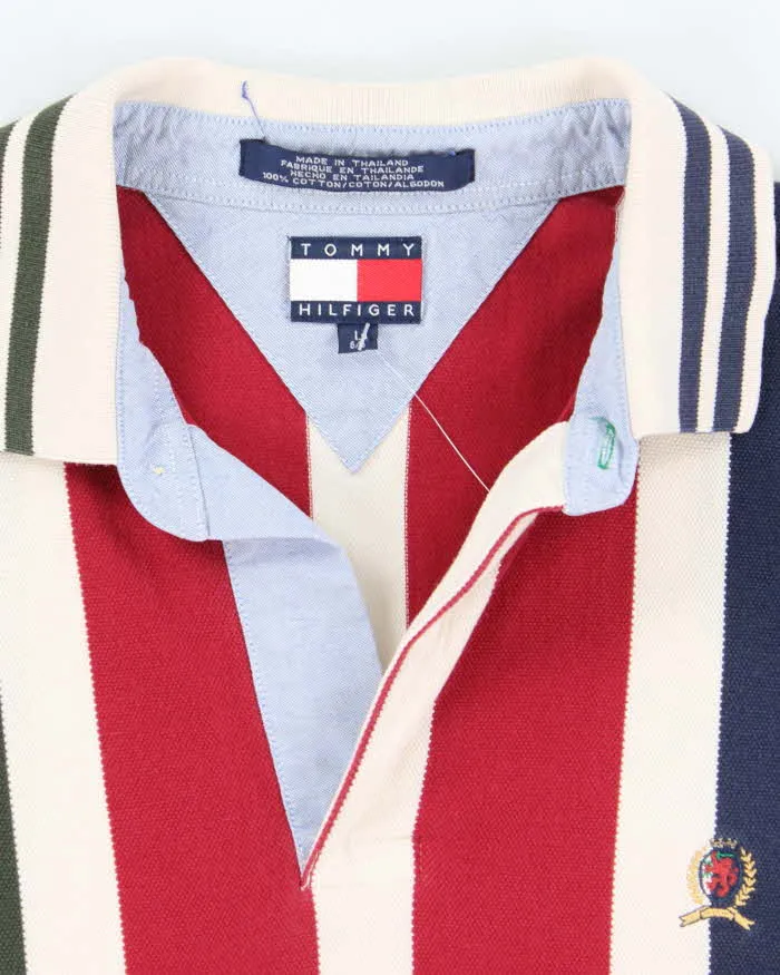 Vintage Tommy Hilfiger Striped Polo Shirt - L sold by Rokit product image thumbnail 5