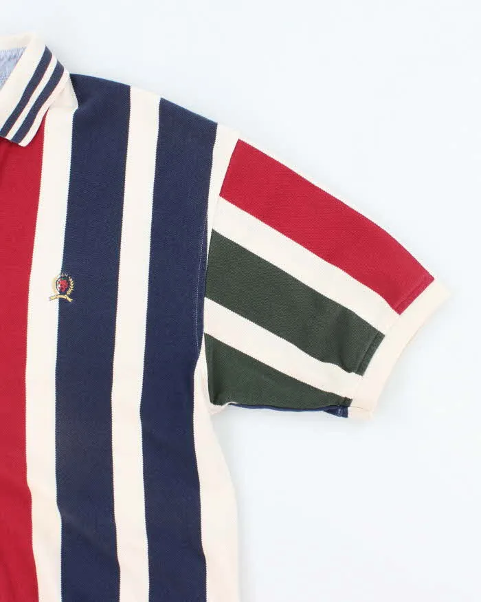 Vintage Tommy Hilfiger Striped Polo Shirt - L sold by Rokit product image thumbnail 4