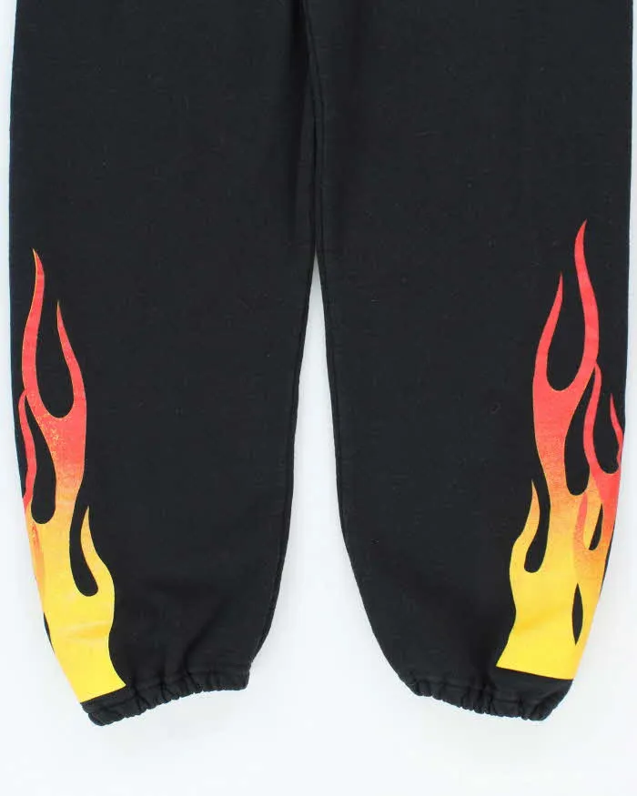 Vintage Y2K Adjustable Flame Print Tracksuit Bottoms - S sold by Rokit product image thumbnail 3