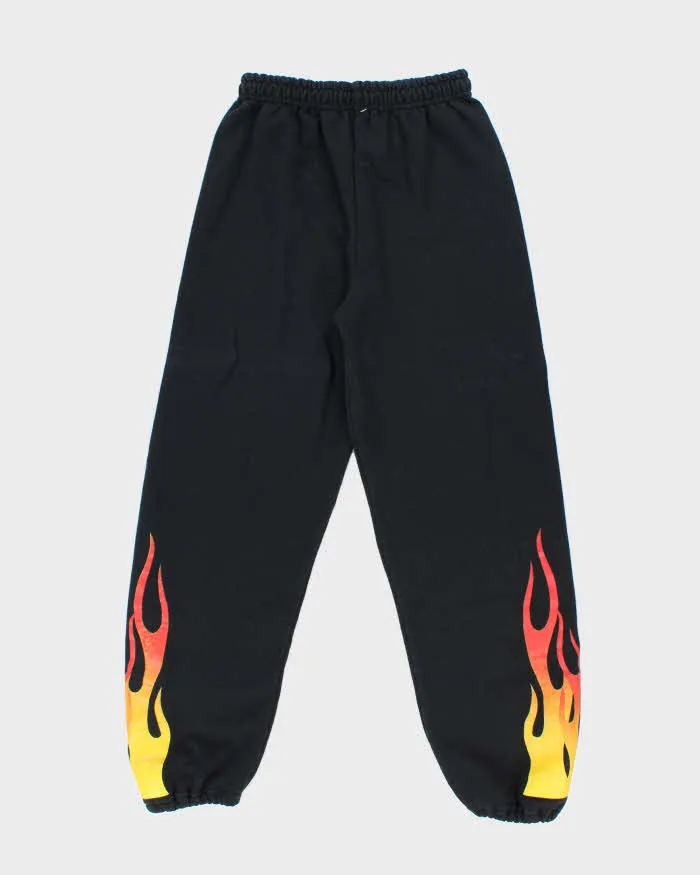 Vintage Y2K Adjustable Flame Print Tracksuit Bottoms - S sold by Rokit product image thumbnail 2