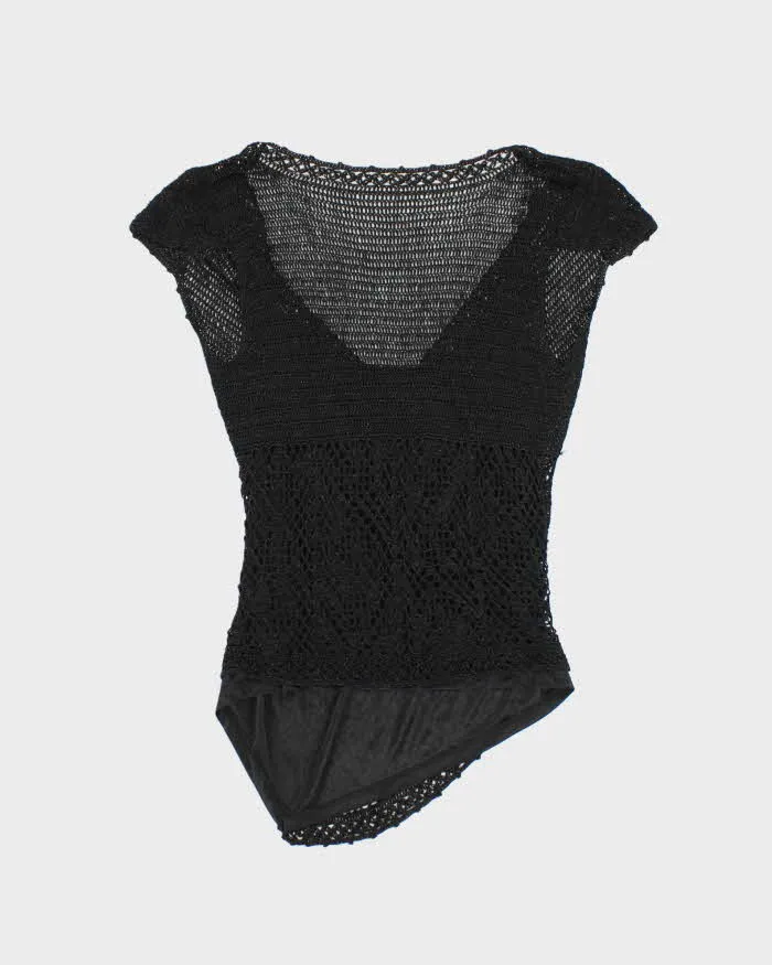 Vintage Y2k 00s Le Chateau Crochet Top - M sold by Rokit product image thumbnail 2