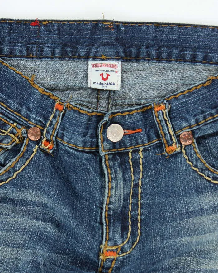 Vintage Y2k 00s True Religion Studded Jeans - W34 L30 sold by Rokit product image thumbnail 5