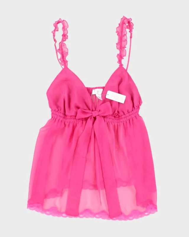 Deadstock Vintage Y2k 00s La Senza Pink Cami - M sold by Rokit
