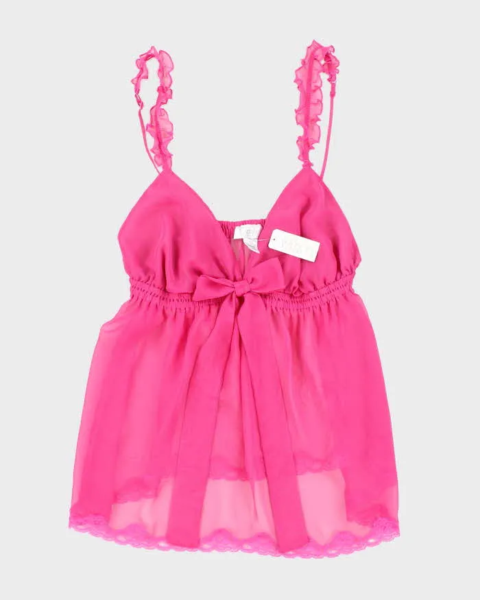 Deadstock Vintage Y2k 00s La Senza Pink Cami - M sold by Rokit