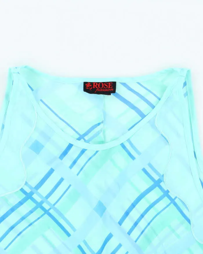 Vintage 90s Rose Passion Mesh Slip Dress - M sold by Rokit product image thumbnail 3