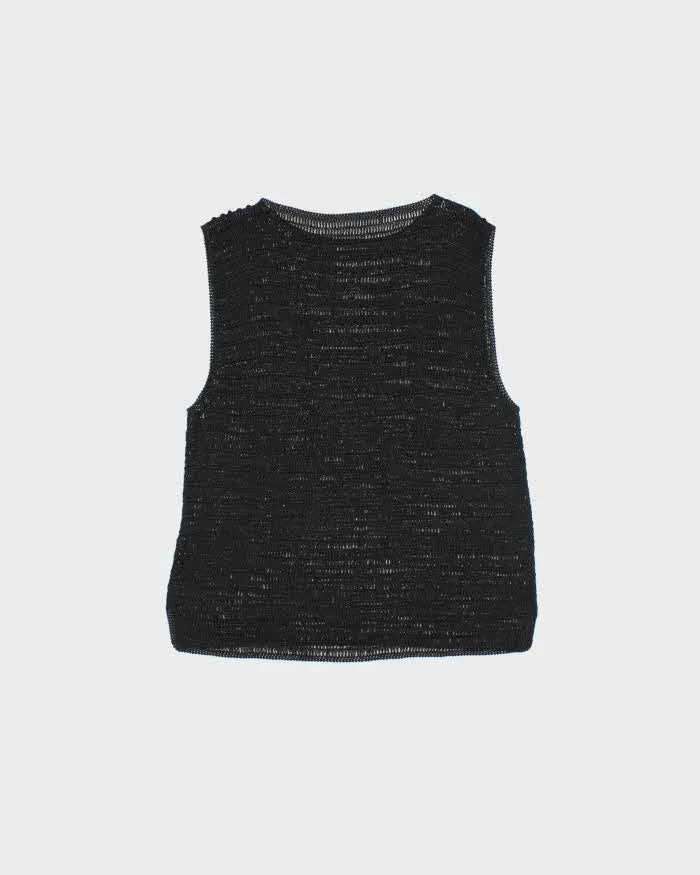 Vintage Y2k 00s Sequin Crochet Top - M sold by Rokit product image thumbnail 2