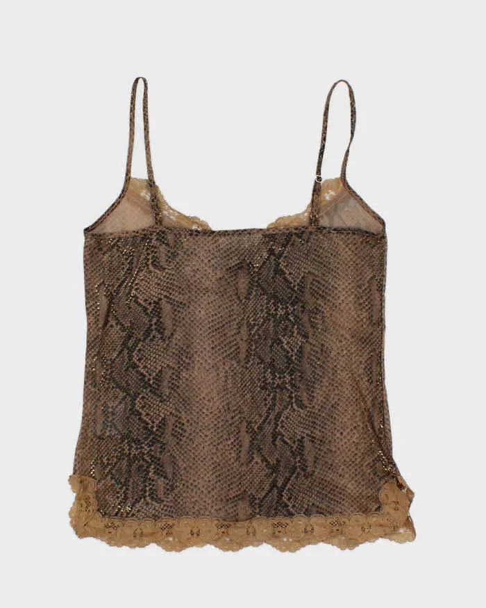 Vintage Y2k 00s Buch Snake Print Mesh Cami - S sold by Rokit product image thumbnail 2