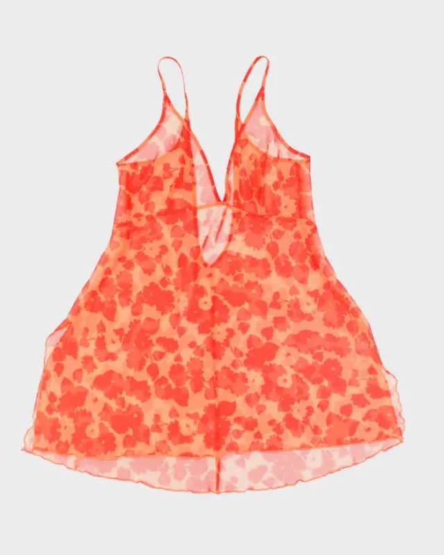 Vintage Y2k 00s La Senza Sparkly Mesh Slip Dress - L sold by Rokit