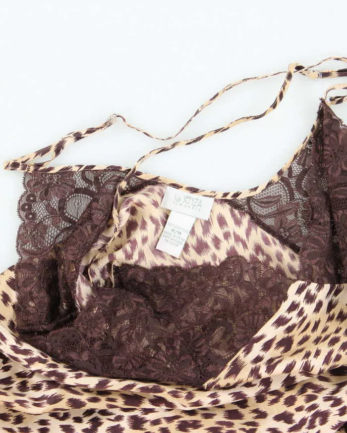 Vintage Y2k 00s La Senza Leopard Print Slip Dress - M sold by Rokit product image thumbnail 3