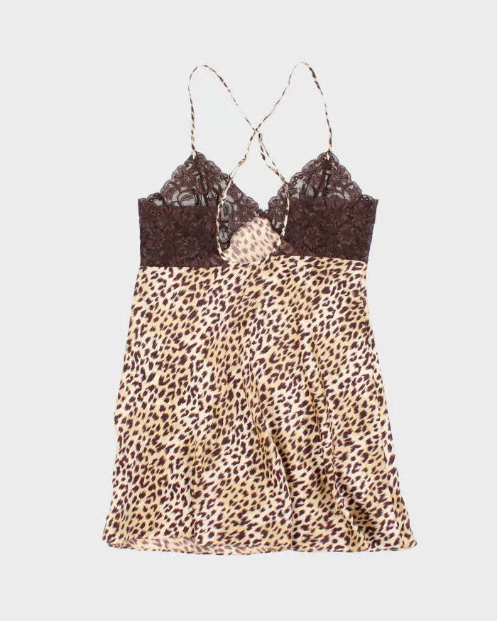 Vintage Y2k 00s La Senza Leopard Print Slip Dress - M sold by Rokit product image thumbnail 2