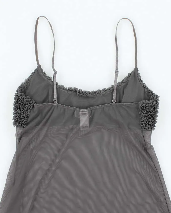 Vintage Y2k 00s La Senza Mesh Ruffle Cami - M sold by Rokit product image thumbnail 4