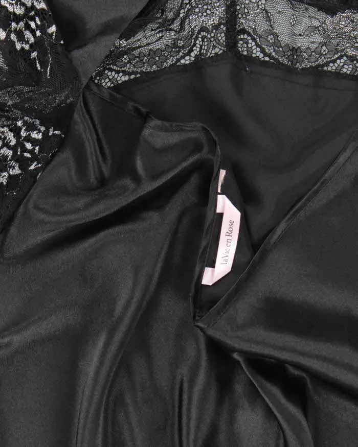 Vintage Y2k 00s La Vie En Rose Satin Slip Dress - L sold by Rokit product image thumbnail 3