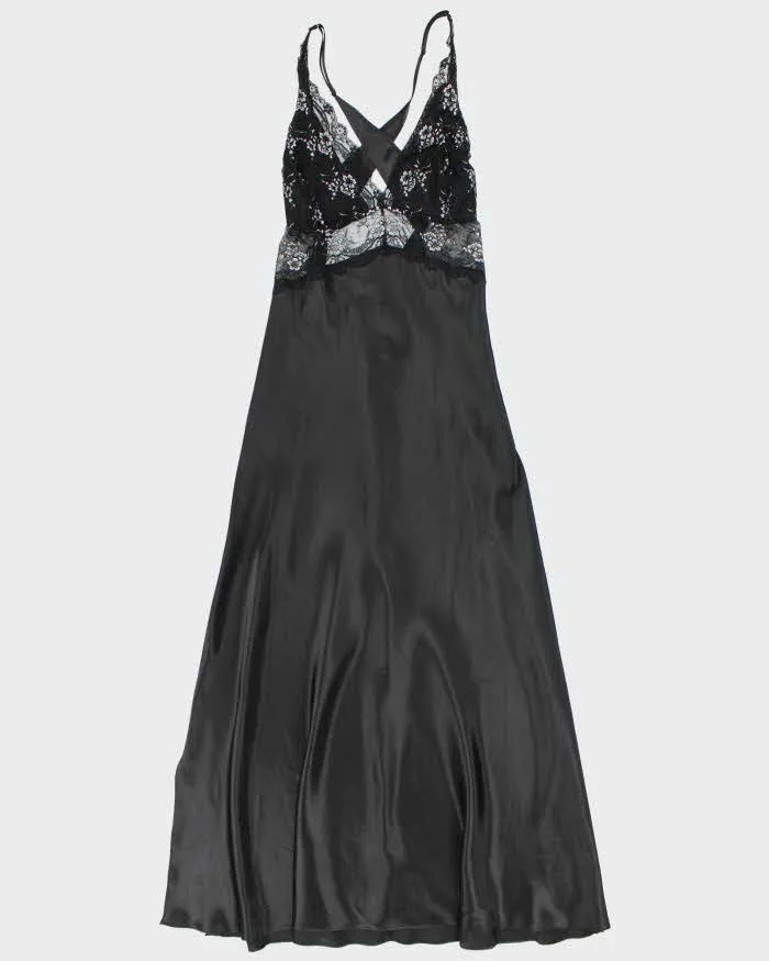 Vintage Y2k 00s La Vie En Rose Satin Slip Dress - L sold by Rokit