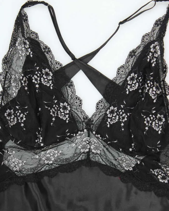 Vintage Y2k 00s La Vie En Rose Satin Slip Dress - L sold by Rokit product image thumbnail 5