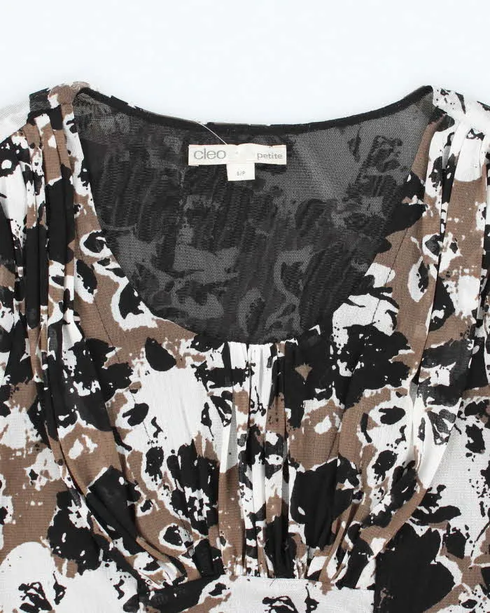 Vintage Y2k 00s Cleo Ruched Pattern Top - S sold by Rokit product image thumbnail 3