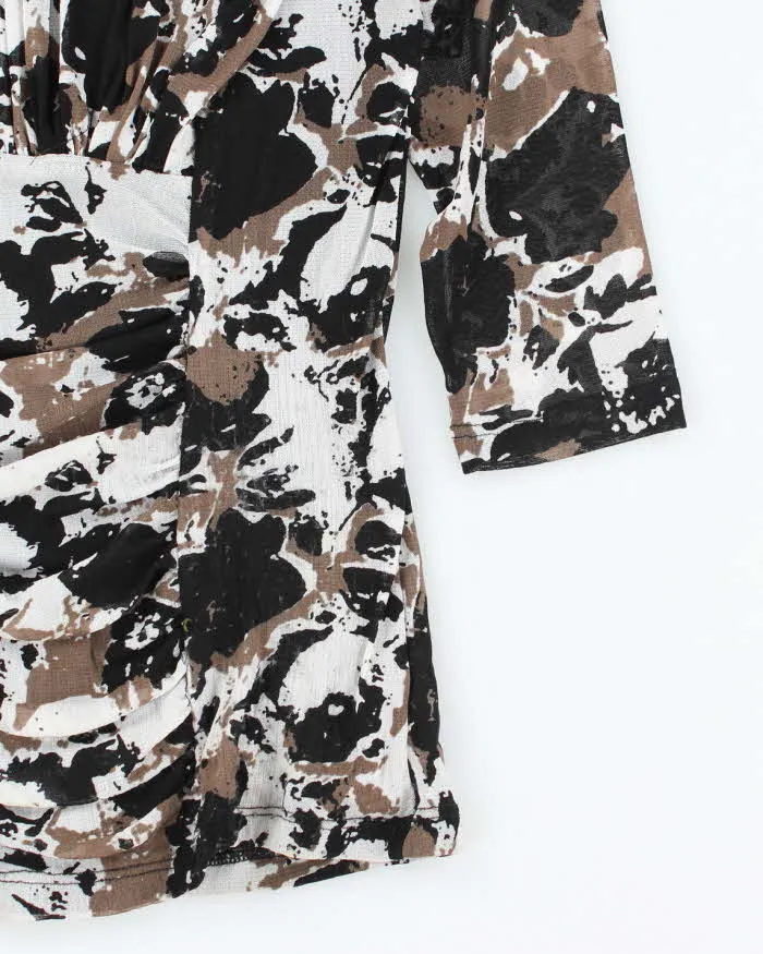 Vintage Y2k 00s Cleo Ruched Pattern Top - S sold by Rokit product image thumbnail 4