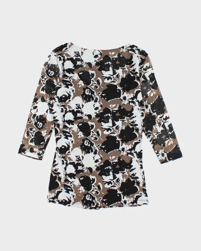 Vintage Y2k 00s Cleo Ruched Pattern Top - S sold by Rokit product image thumbnail 2