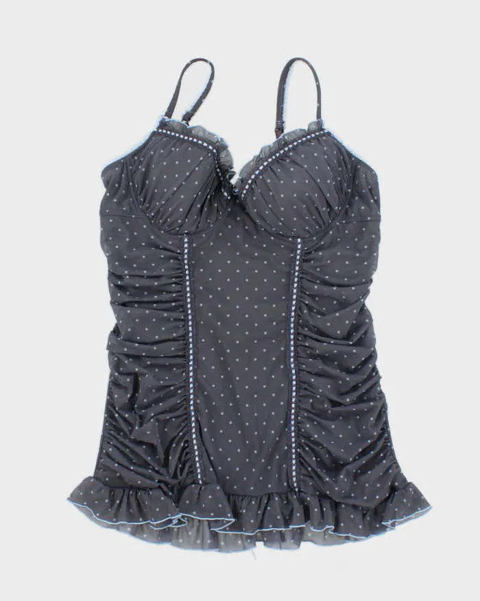 Vintage Y2k 00s La Vie En Rose Polka Dot Top - M sold by Rokit